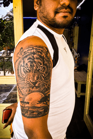 Tiger tattoo @ skin sketch tattoo 