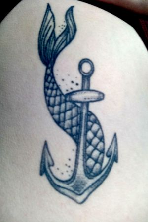#mermaid #anchor #atlanticocean #tail #ocean #sea #sailing #meaningfultattoo 