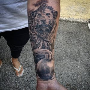 #statue #lion #ink #tattoo #mattinktattoo