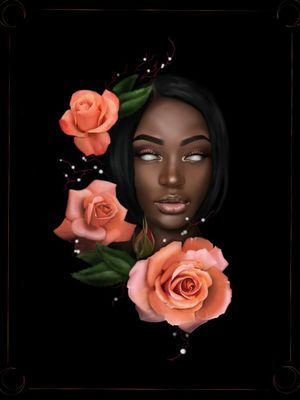 #woman #portrait #rose #roses