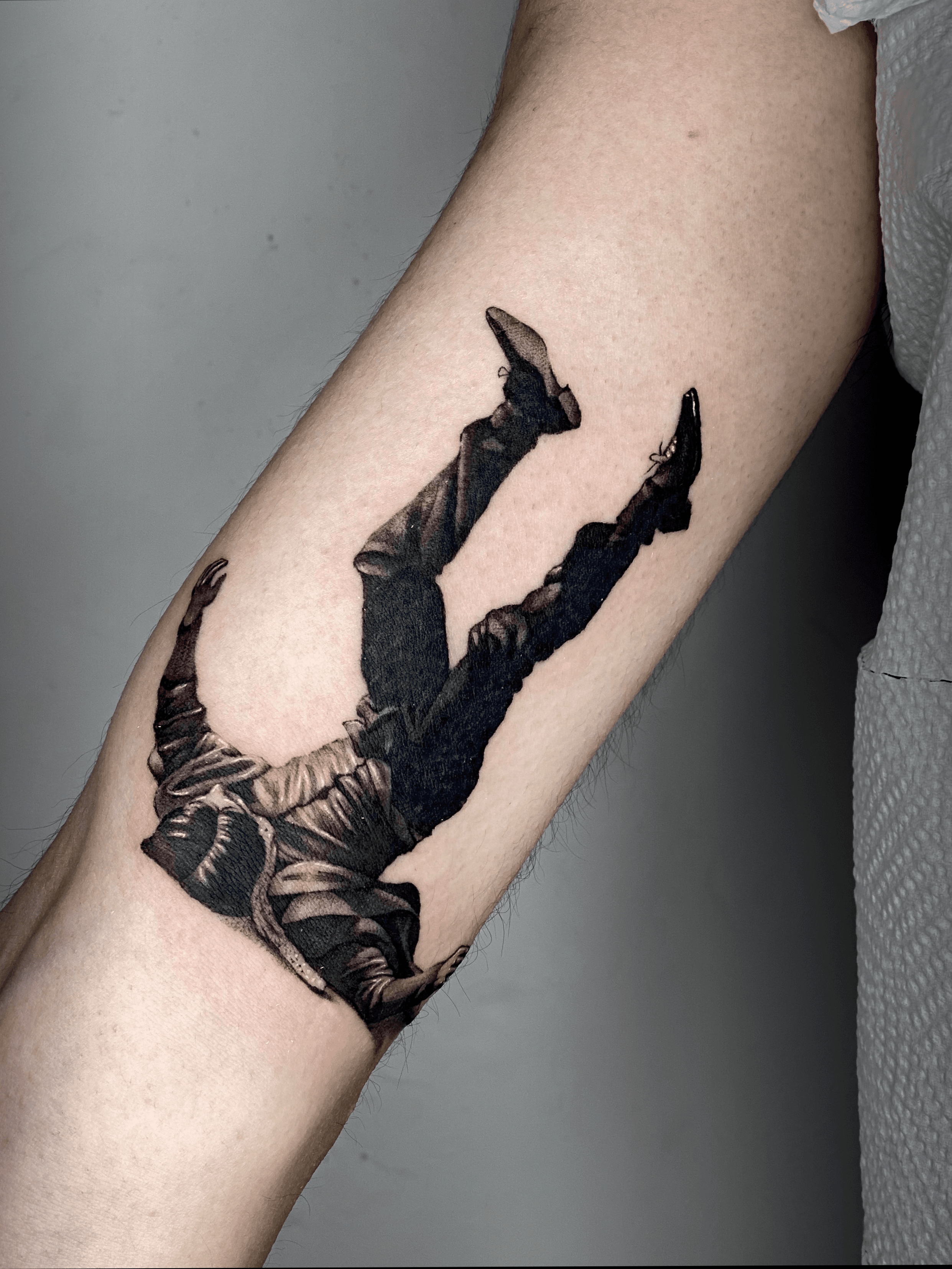 30 Falling Tattoo Designs For Men  Downward Ink Ideas