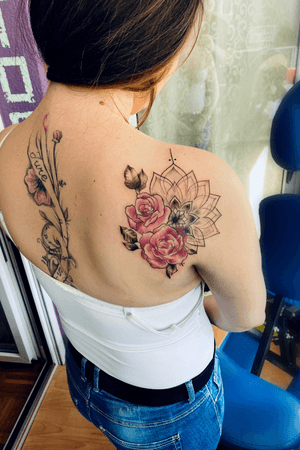 Tattoo#mandala #rose #pink #fusionink #inkedgirl #inkedmag #Tattoodo #tattooartist #Nenad