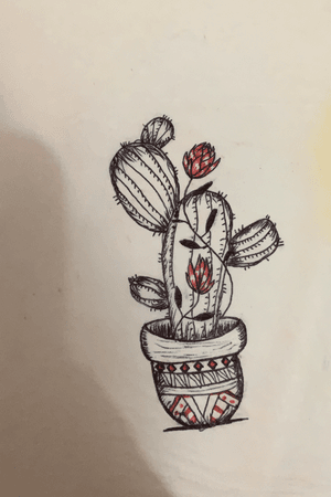 #cactus #red #smalltatto #xdnx