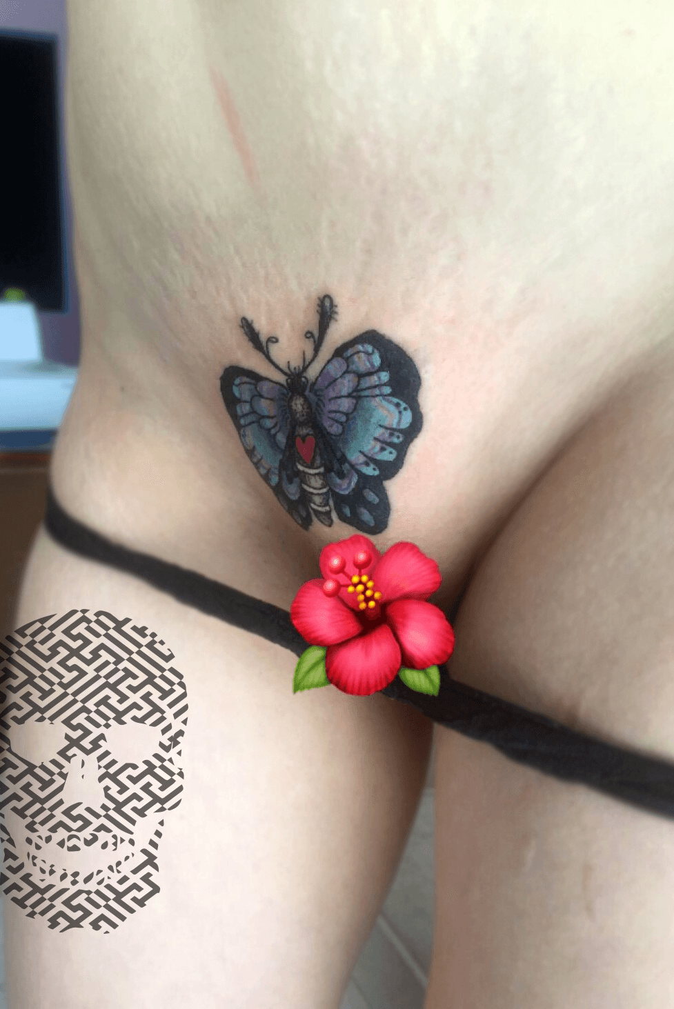 Butterfly vagina tatto