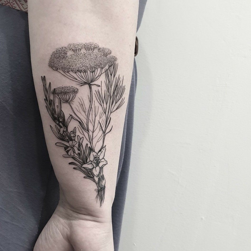 yarrow flower tattoo