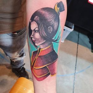 The awesome Azula tattoo I got at the TattooCon in Landsberg, Germany
