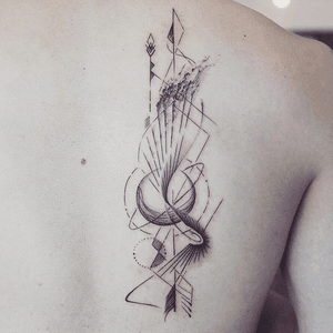 Geometric fine linework nature elements tattoo - Tattoo Chiang Mai   #fineline #geometrictattoo #linework #abstracttattoo #Tattoodo #tattoolove #tattooaddict #tattooart #inkedmag #tattooistartmag #tattoochiangmai #tatuagem #tatouage #tatuaje #inkstinctsubmission #inkstagram #instatattoo #tattoodesign #blxckink 