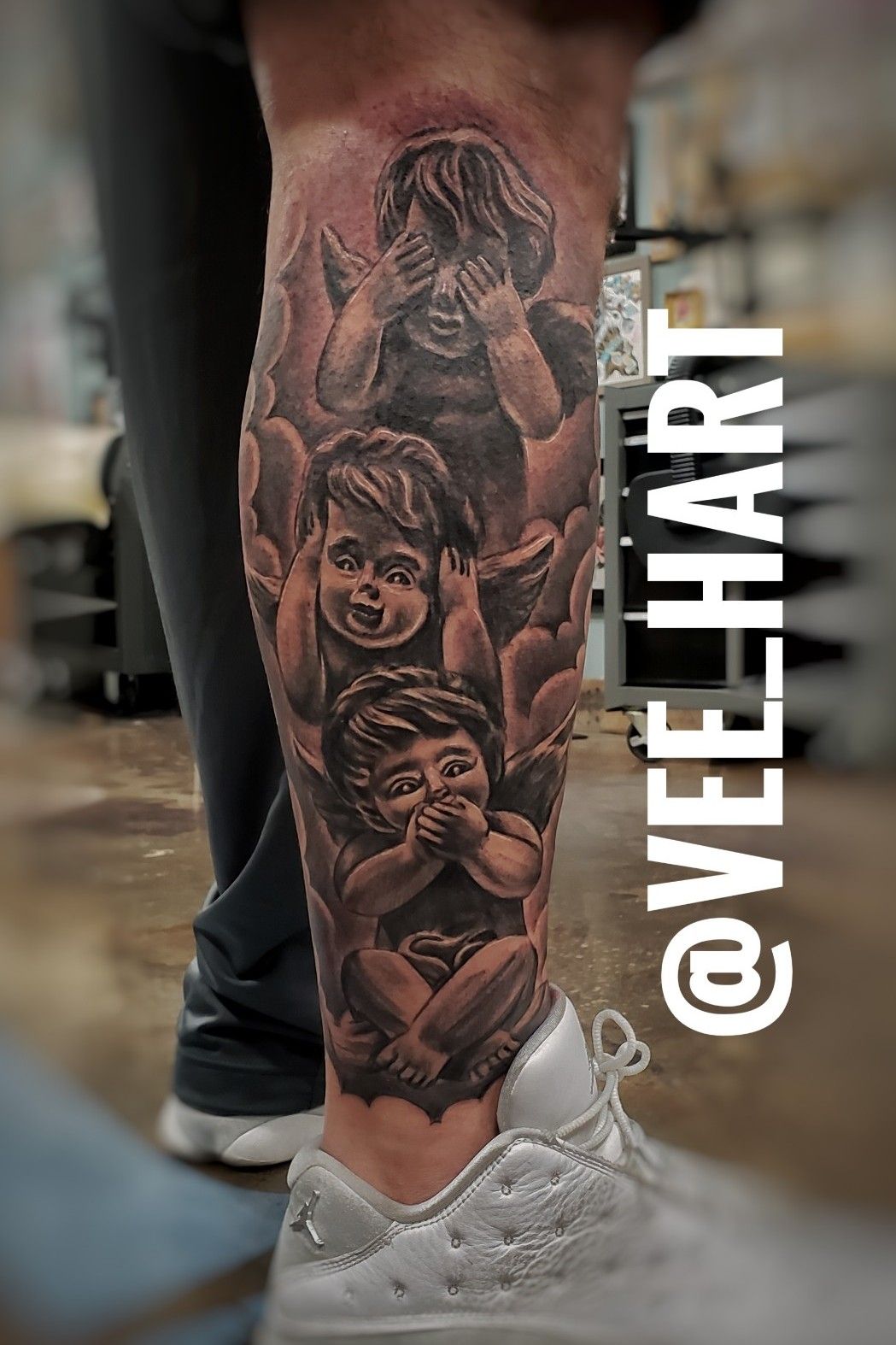 Odell Beckham Jrs leg is a tattoo work of art