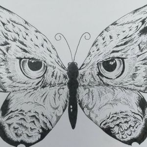 Dot Work - Owl | Butterfly (Inspired)