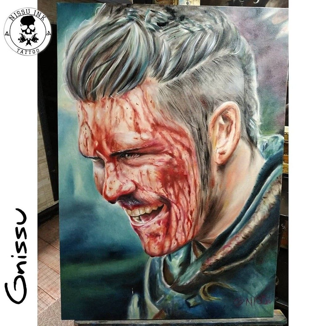 Ivar the Boneless Chest Tattoo Set Vikings Tv Series  Tattooed Now 