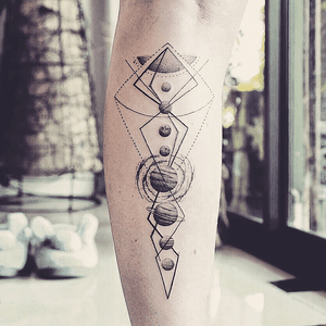 Geometric fine line tattoo with solar planets - Baan Khagee Tattoo Chiang Mai   #Tattoodo #tattoochiangmai #tattoolove #inkstagram #geometrictattoo #finelinetattoo #linework #tattooartistchiangmai #instatattoo #btattooing #blxckink #onlyblackart #blacktattoo #blackworkers #inkstinctsubmission #inkaddict #tatouage #ChiangMai #tattoostudiochiangmai #tatuaz #blackworksubmission #blxckink #tattoolife 