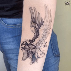 Flying Helmet Tattoo