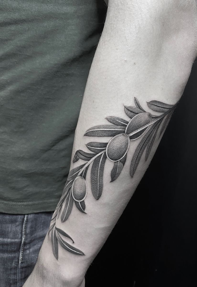 Tattoo uploaded by Wise Kid Tattoo • olive tree • Tattoodo