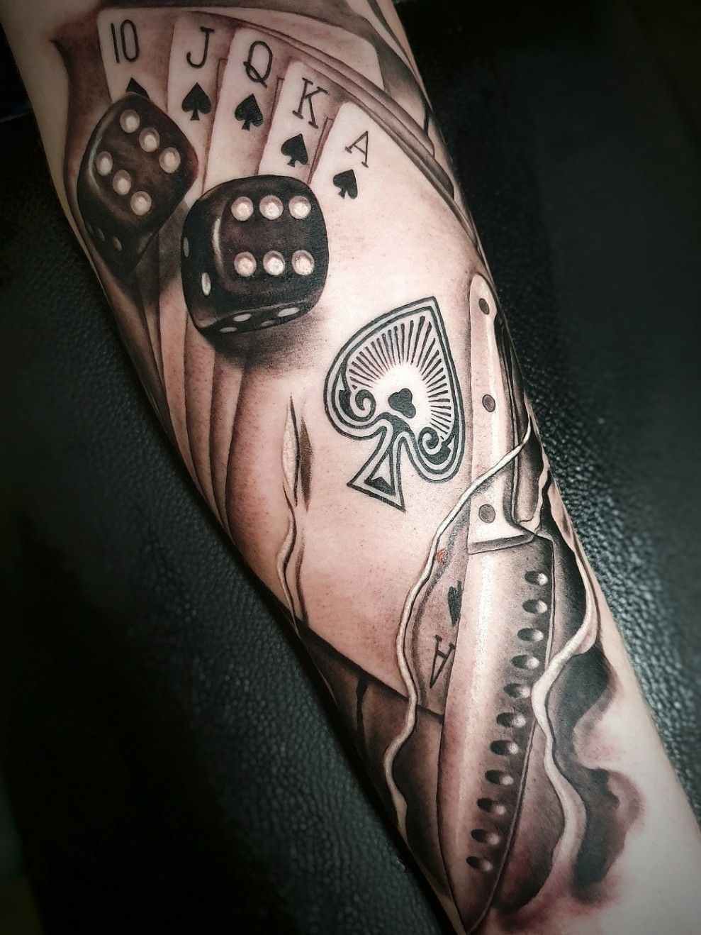 Meaning of dice tattoo and astonish ideas