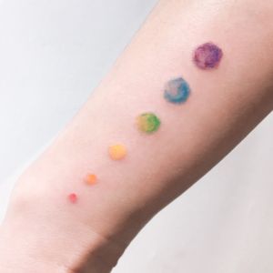 ✧ Watercolor Rainbow Dots ✧