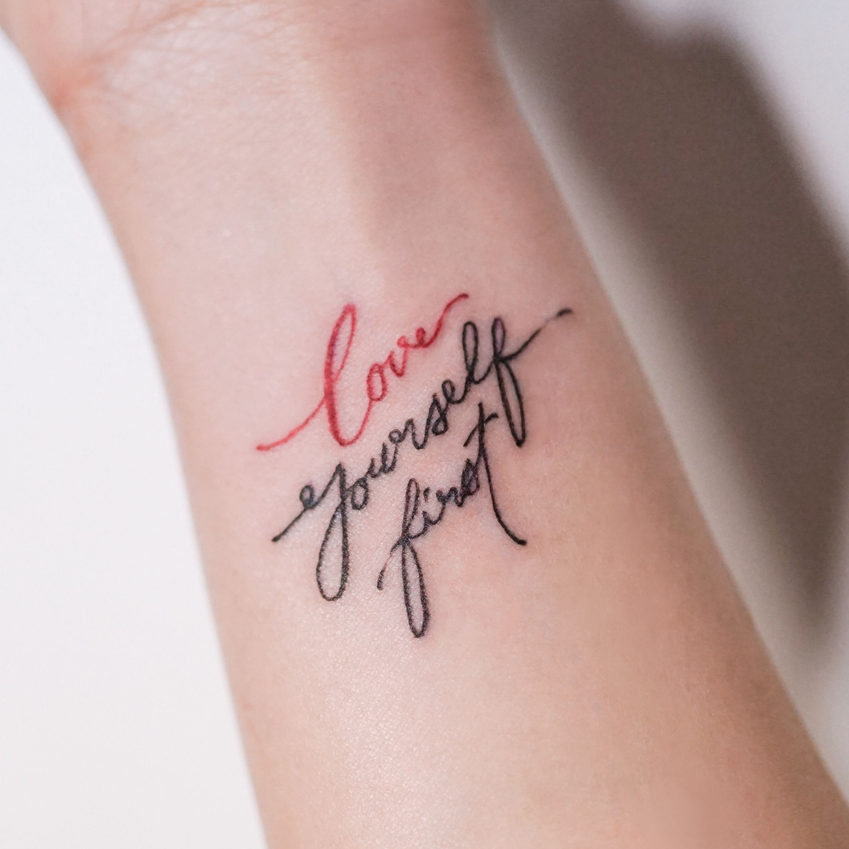 Buy Love Yourself First Temporary Tattoo Online in India  Etsy