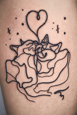 • 🐱 ♥️ 🐱 • linework by our resident @nicole__tattoo For bookings:•📧 info@southgatetattoo.co.uk •📱07456415895‬(WhatsApp only) ⚡️⚡️⚡️#cattattoo #lineworktattoo #love #lovetattoo #londontattoo #southgatetattoo #northlondon #london #southgate #northlondontattoo #SGTattoo #southgatesgtattoo