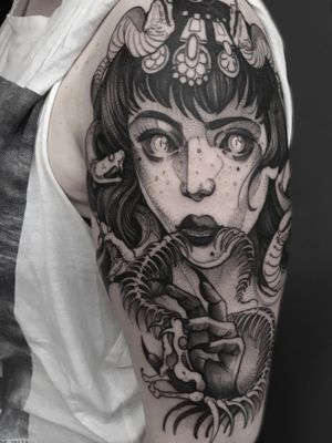 Medusa by Jesper Hatcher at High Fever Tattoo Oslo 