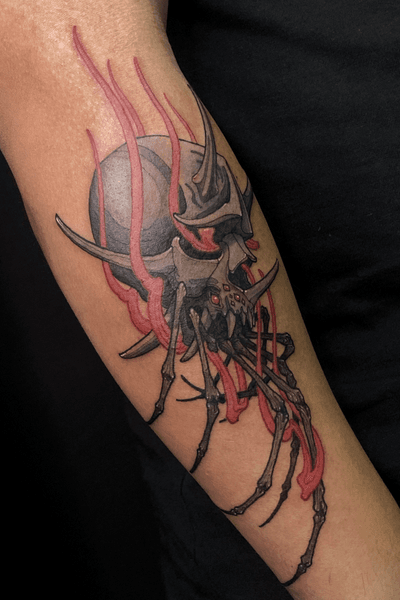 Flaming Oni skull spider. Thanks for the freedom of creativity, love doing this kind of crazy combination of subject. 