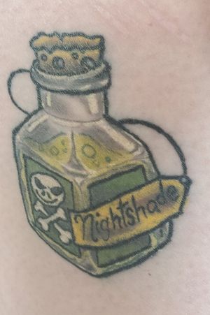 My nightshade bottleDone by Aaron at Anchors Away Ink