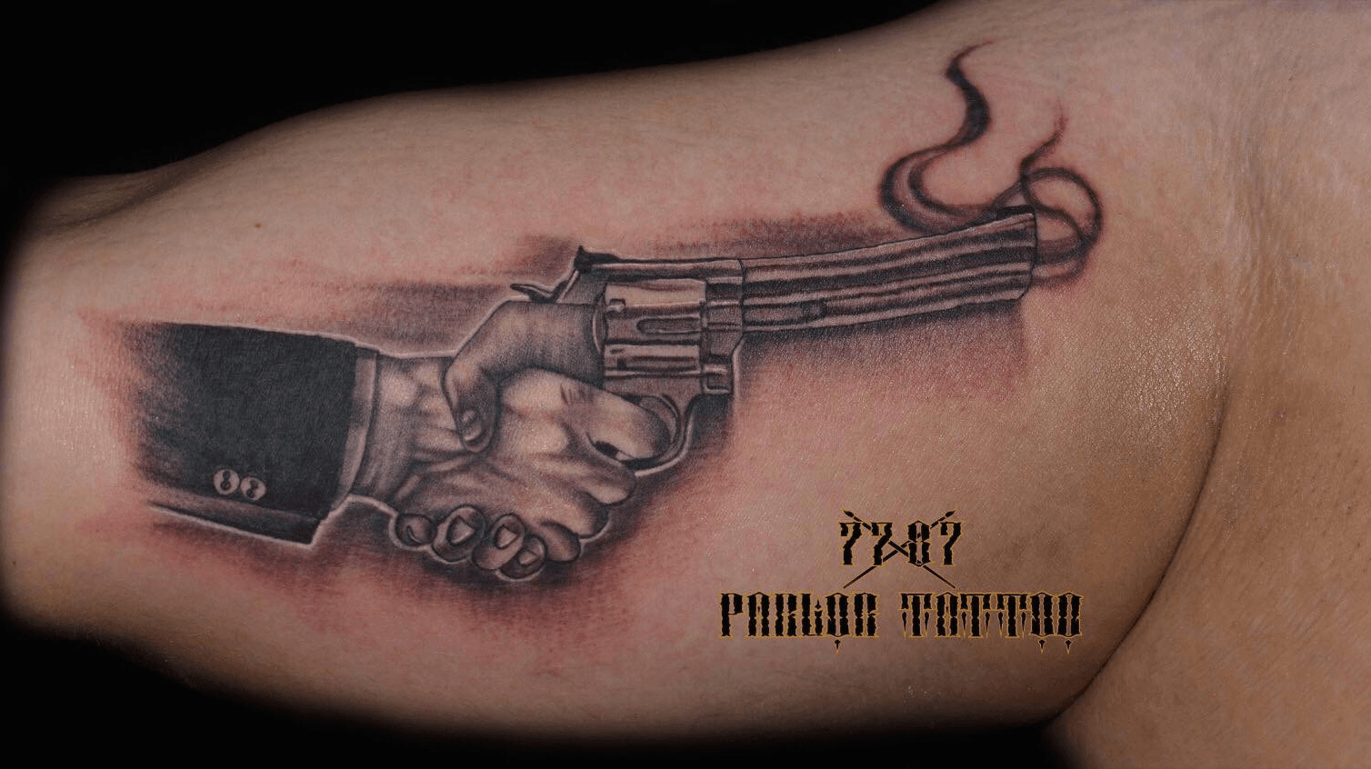 22 Adorable Gun Finger Tattoos