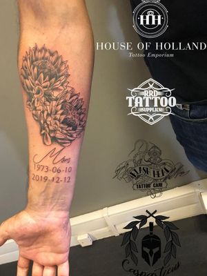 Protea memorial tattoo