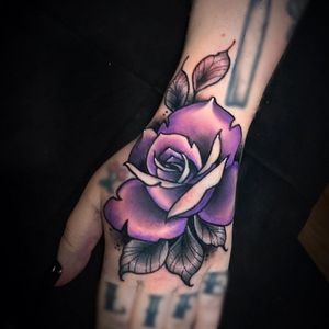 Hand rose by Stacy at High Fever Tattoo Oslo 