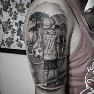 #soccer #soccertattoo #futebol #tatuagem #tattoo #blackandgrey #blackandgreytattoo 
