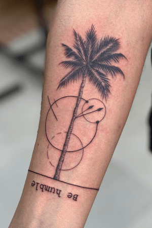 Palmtree tattoo in my style
