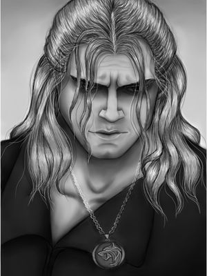 Geralt of RiviaArt by Dounia Rhaiti.