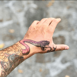 Hans snake tattoo