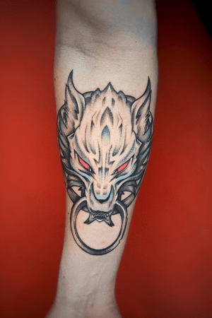 final fantasy 7 wolf tattoo