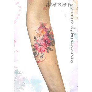 Where flowers bloom so does hope➡️Contact: deexentattooing@gmail.com🌸Merci Anne!...#watercolortattoos  #aquarelle #aquarelleart #watercolortattooartist #watercolor #watercolortattoodesign #tatouage #deexen  #tatouageparis #tatouageaquarelle #tattooartists #tattoogirls #flowerstattoo #flowertattoodesigns #tatouages #flowerstattoos #cherryflower #cerisierdujapon #flowertattoos #sakurabloom #cherryflowers #tatouageparis #tatouagefemme #sakuraflower #cerisier