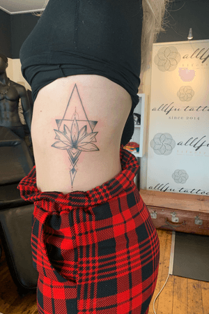 Triangles and a lotusflower 