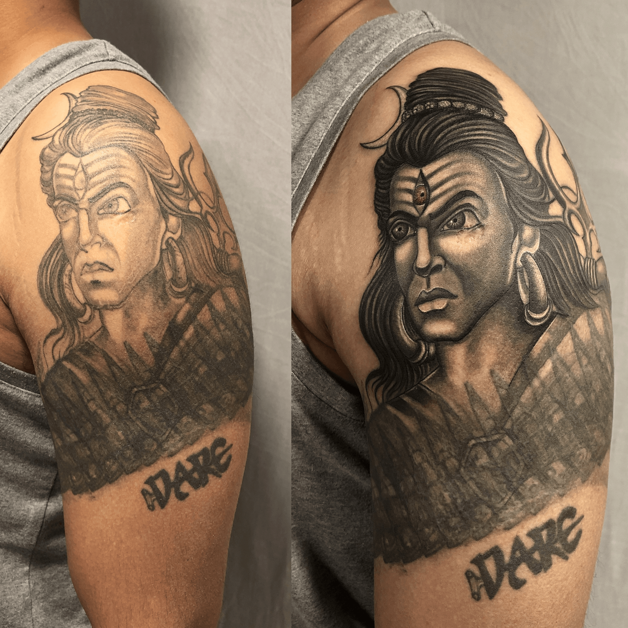 Maa durga symbol tattoo done by dragon   Art by  vijaytattoo    tattoo tattoos maa maadurga god love  Instagram