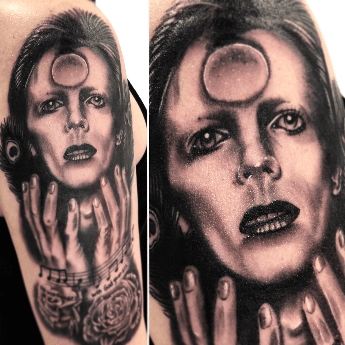 Tattoo Uploaded By Ioannis • David Bowie Love Davidbowie Potrate • Tattoodo 6971