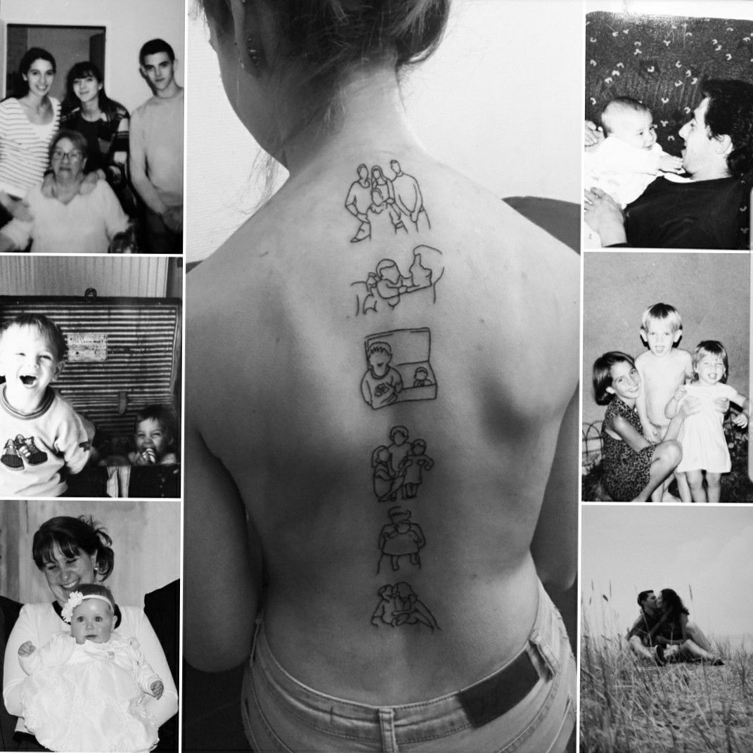 Tattoo Uploaded By Oceane Dmgt Tatouage Minimaliste D Anciennes Photos De Famille Tattoodo