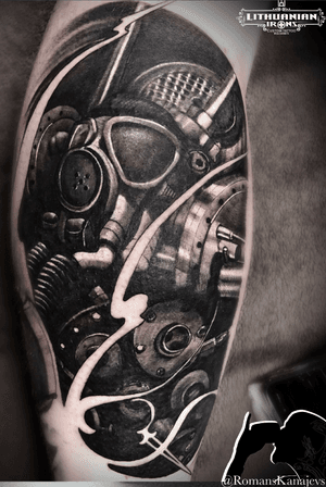 Gas mask tattoo- Cologne Köln Germany ! Stigmata-inc contact start Instagram @Romanskanajevs or tattoobyromans@gmail.com 