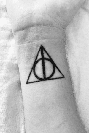 My first tattoo - Deathly Hallows