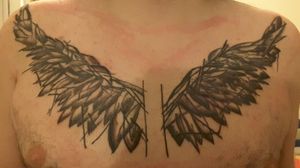 Fresh chest tattoo