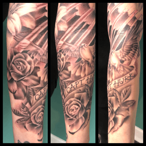Lower section of Ashley’s sleeve