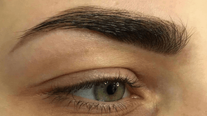 Powder eyebrows technique 