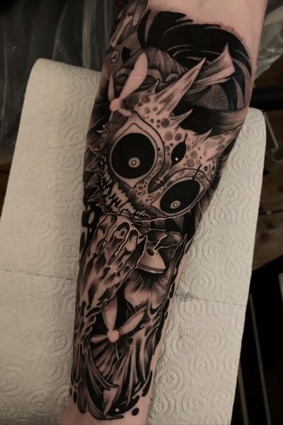 Dark Majora’s mask tattoo