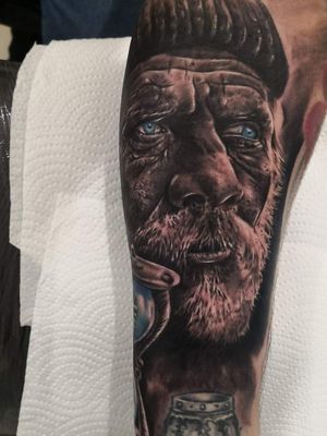 Old Men Portrait Tattoo 