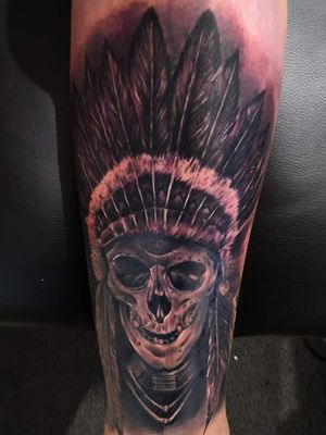 Indian skull Tattoo 
