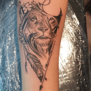 Lion Tattoo for girls