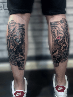 #tiger male female style done in one session 