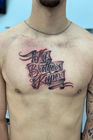 My Brothers Keeper #brothers #keeper #chesttattoo #chest #banner