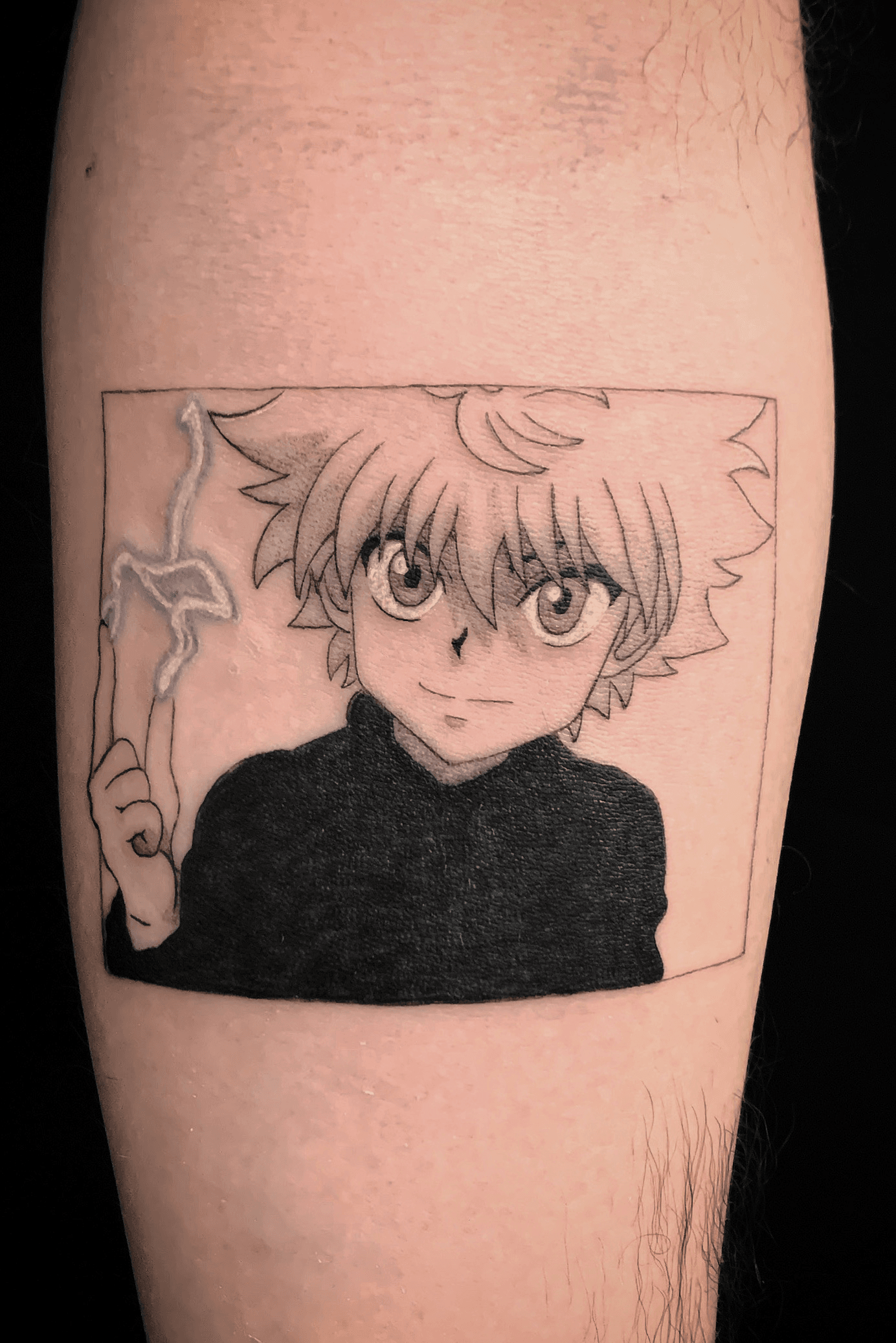 Small Killua Tattoo by tomasantattoo  Tattoogridnet