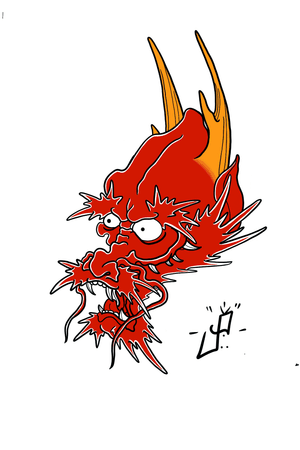 An attempt at a Japanese Dragon